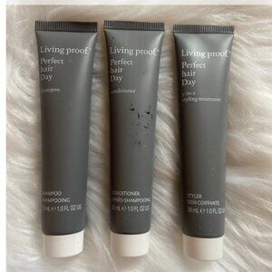 Living Proof Perfect Hair Day Travel Bundle; Shampoo Conditioner & Styling Treat